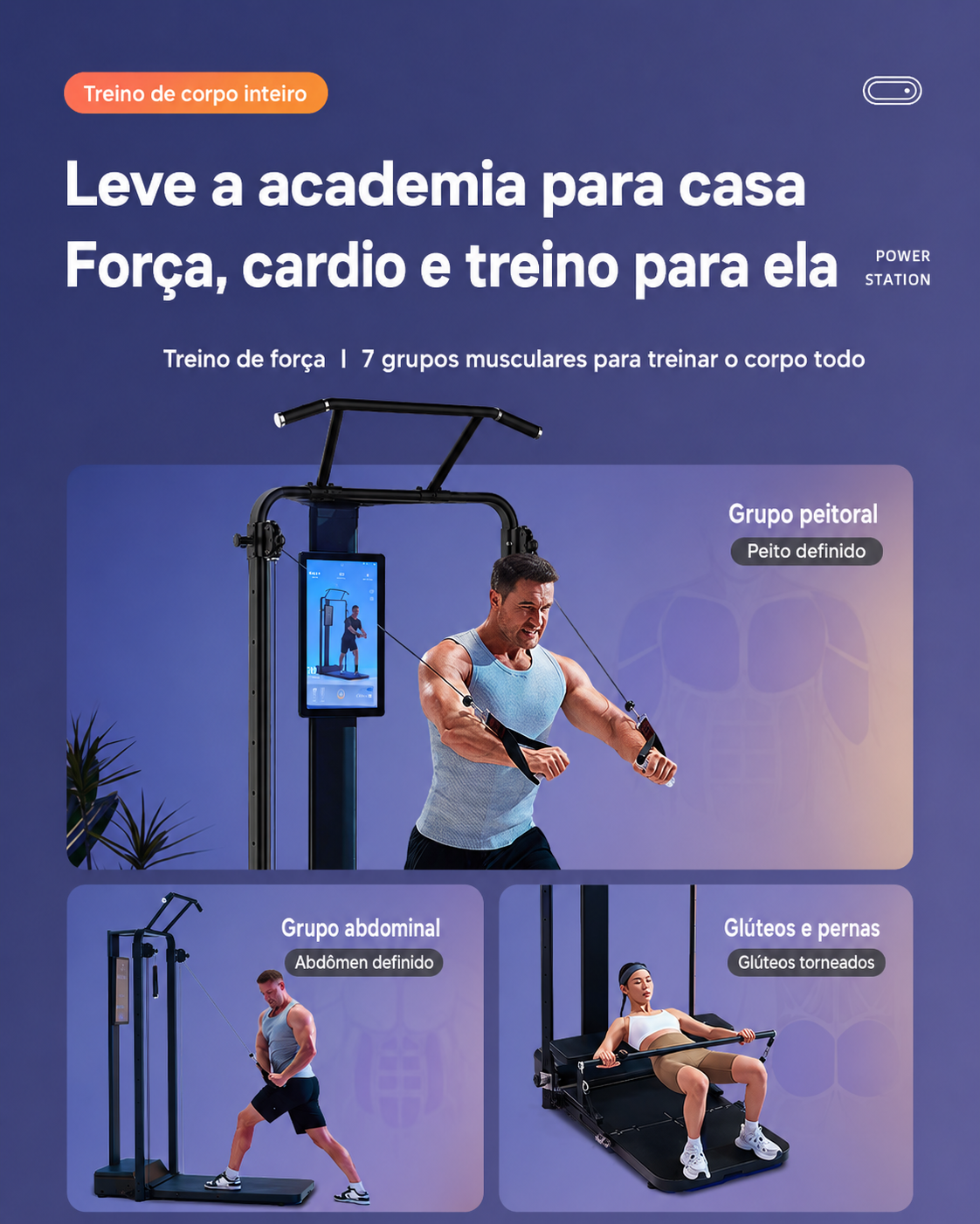 GYMGEST PH260 Pro – Estação de Musculação Inteligente Dobrável com IA 9