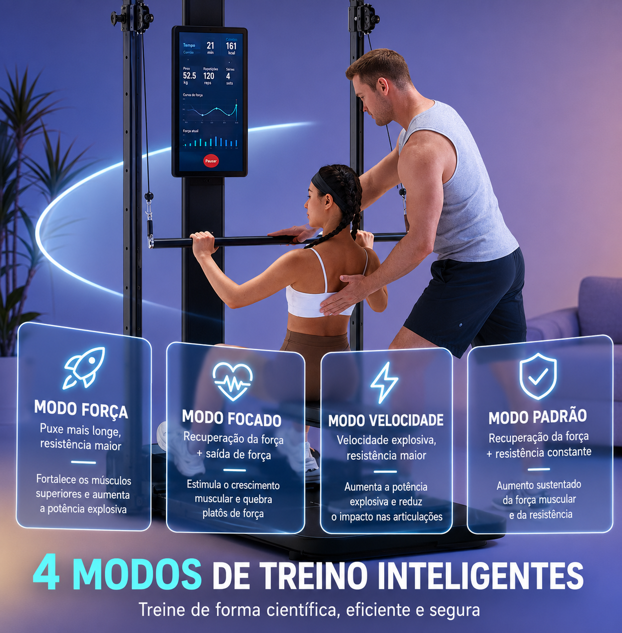 GYMGEST PH260 Pro – Estação de Musculação Inteligente Dobrável com IA 10